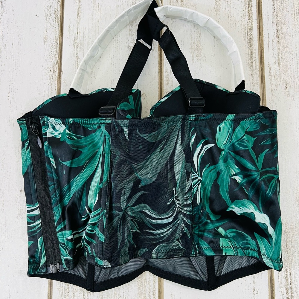 36D Victoria’s Secret Very Sexy Shine Strap Tropical Bustier Corset Bra Top - Picture 8 of 12